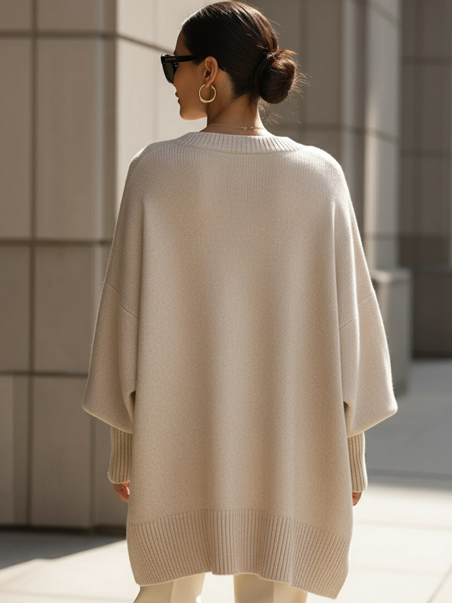 Amilia | Cozy Fit Poncho Sweater