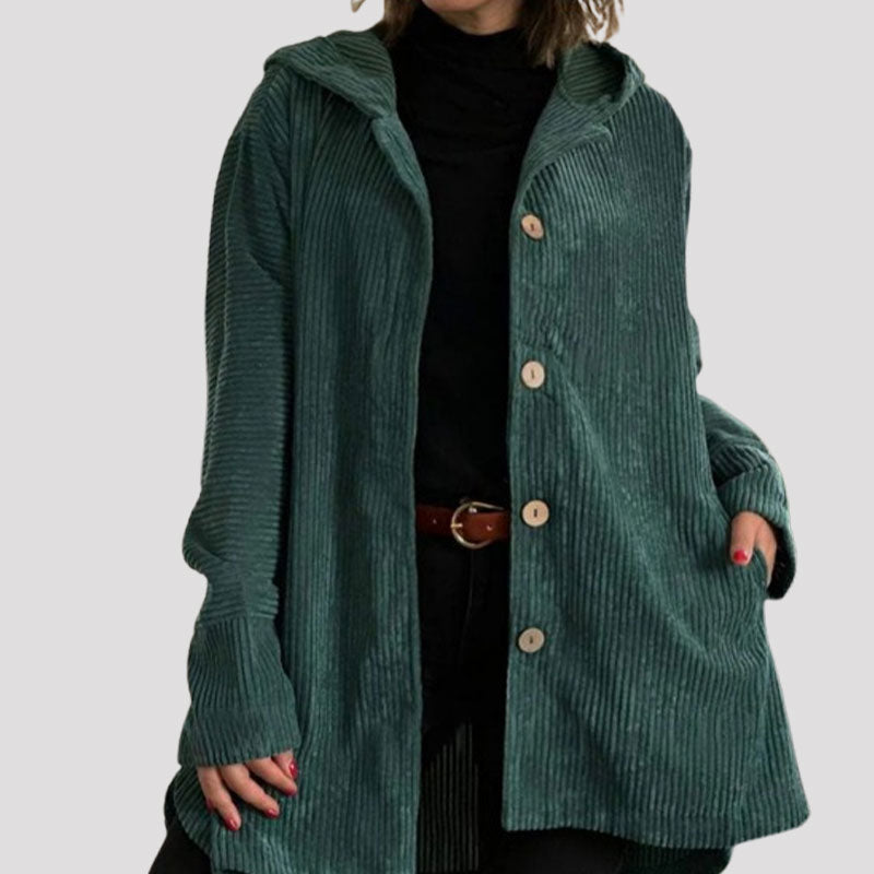 Casual Velvet Hooded Jacket for Autumn