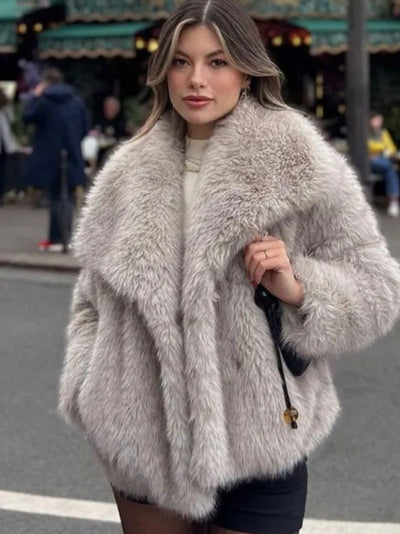 Elegance Plush Coat