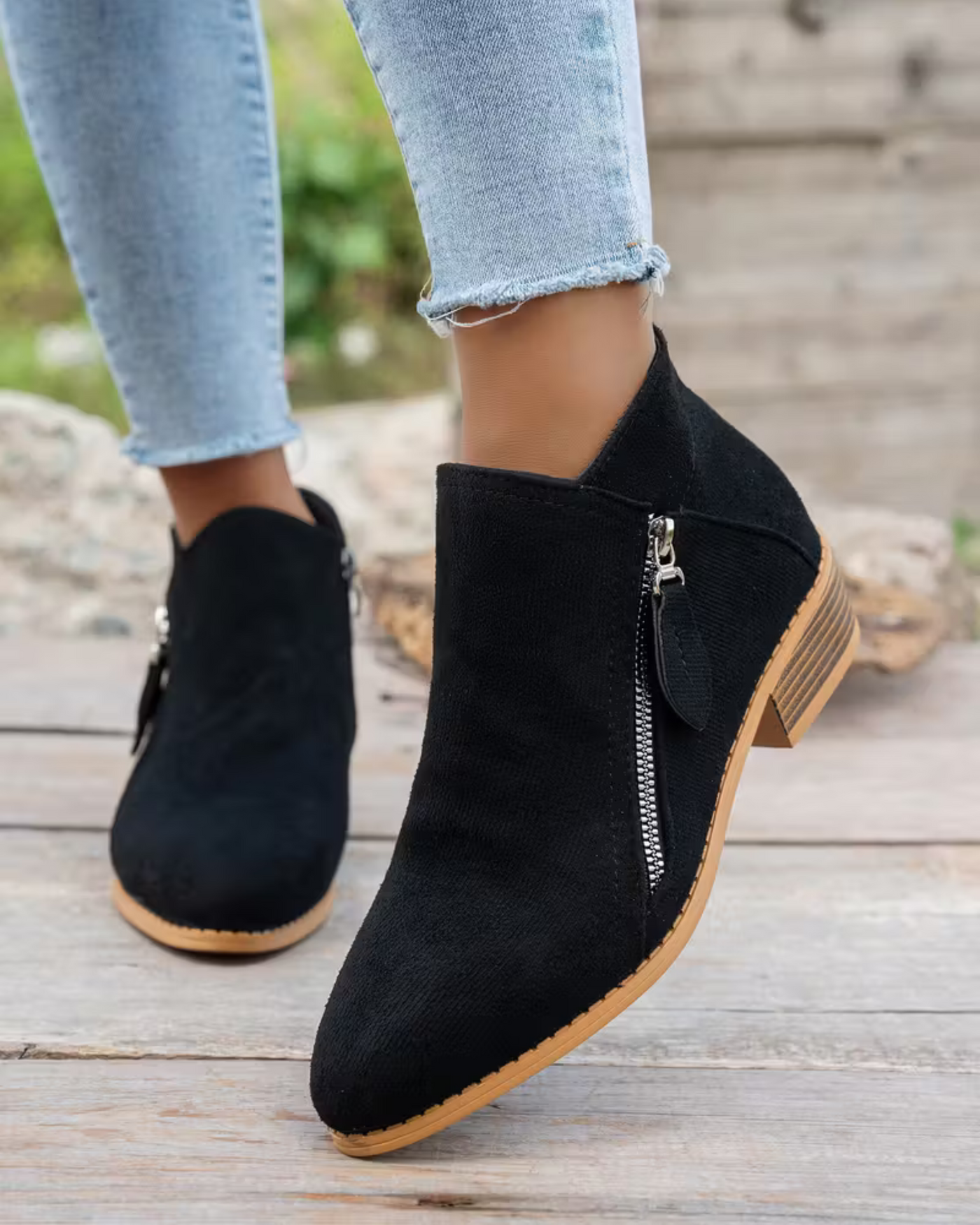 Chunky Elegance Ankle Boots