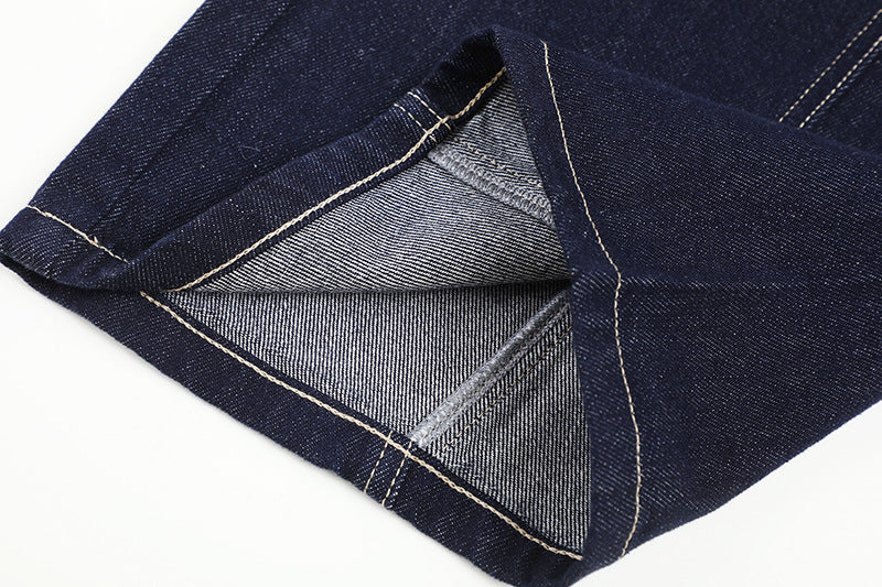 Clara™ | High-waisted jeans with sleeves & straight cut – refined silhouette