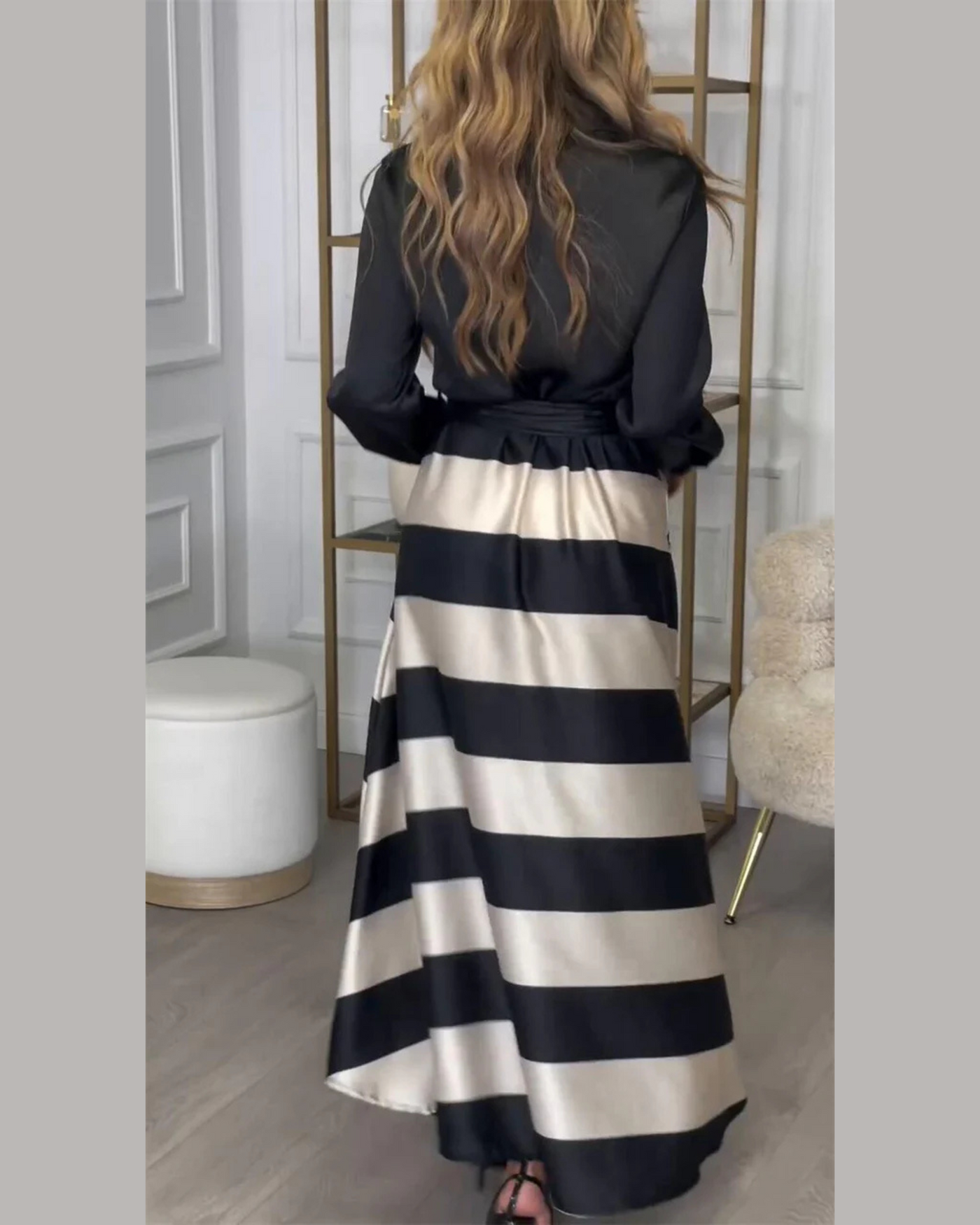 Striped Elegance Dress