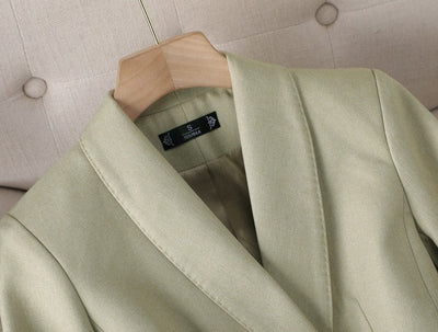 Elegant Suit with Gold Buttons