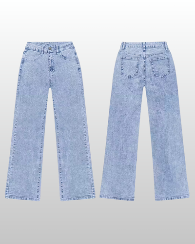 High Waist Straight Jeans