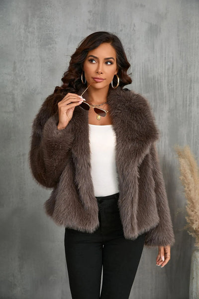 Elegance Plush Coat