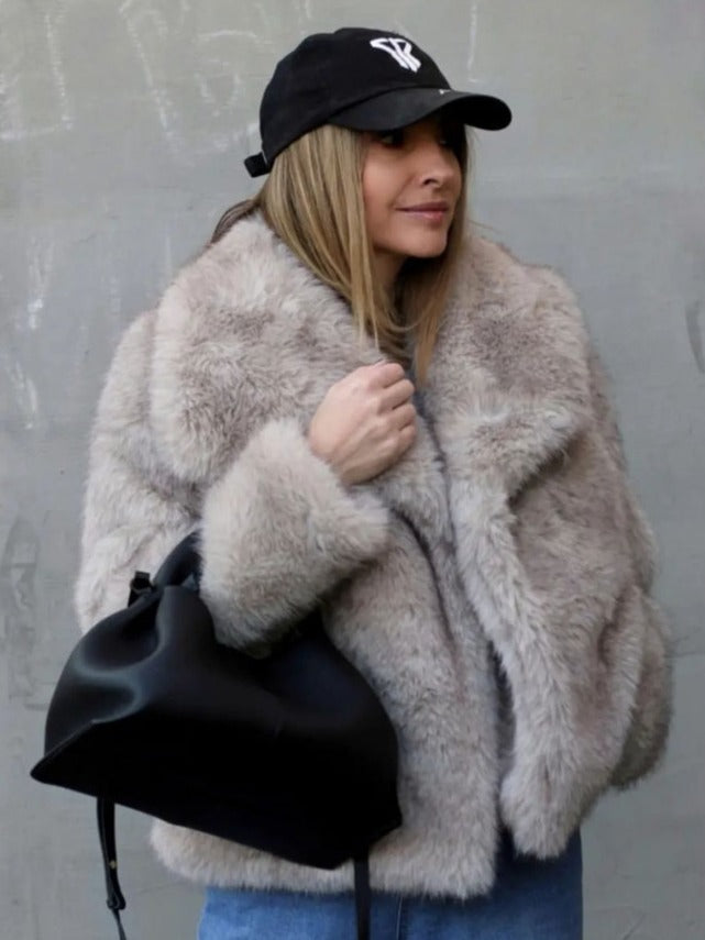 Elegance Plush Coat