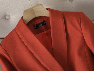 Elegant Suit with Gold Buttons