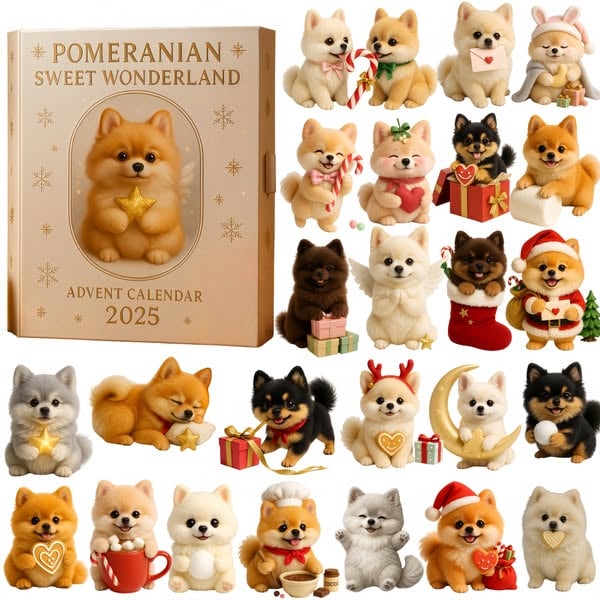 🎄 Pomeranian Sweet Wonderland Advent Calendar 2025 🐾