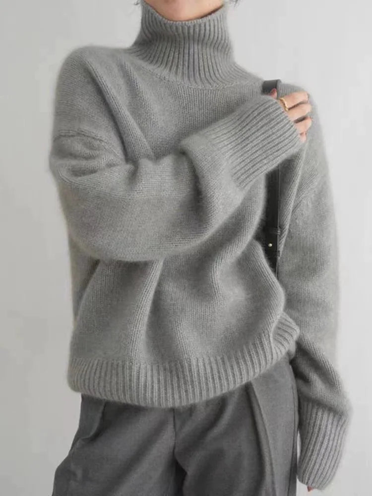 MONIKA | High Neck Cashmere Sweater