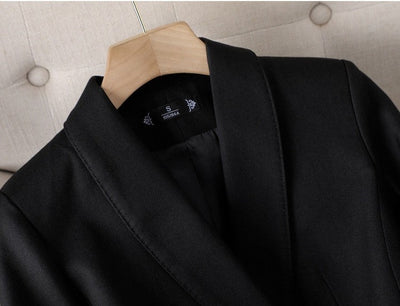 Elegant Suit with Gold Buttons