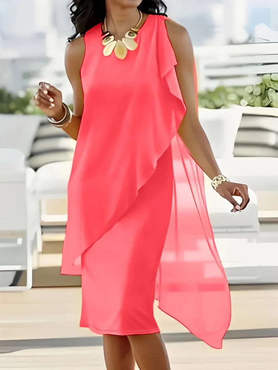 ADDIE | TIMELESS SLEEVELESS MIDI DRESS