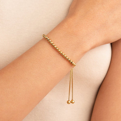 AISHA | STYLISH BEADED GOLD BRACELET