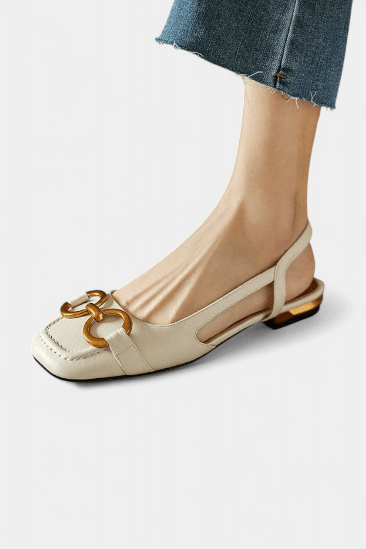 Alma | Square-Toe Slingback Loafers
