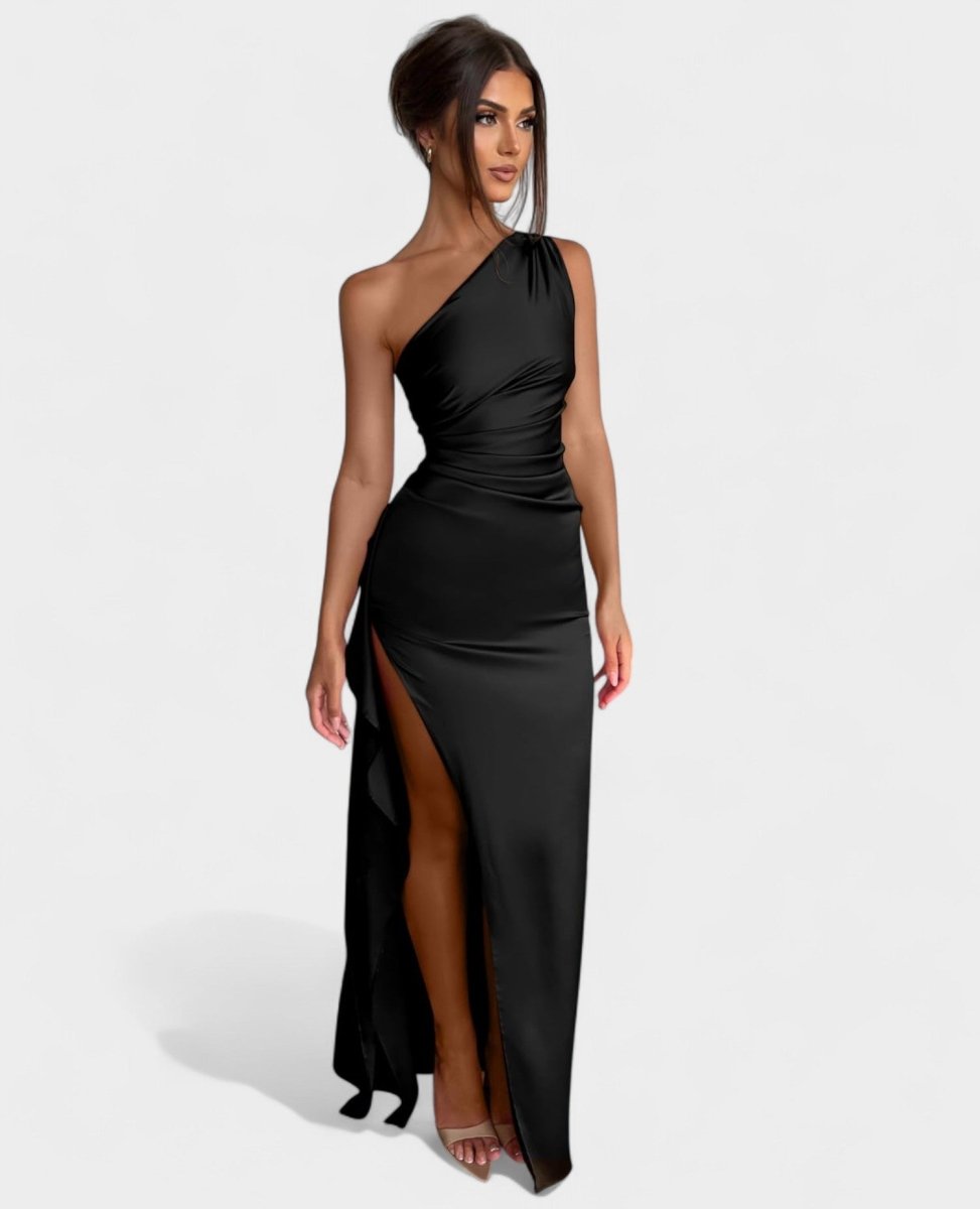 Amara | One-Shoulder Draped Maxi Dress