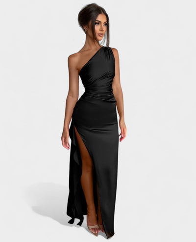 Amara | One-Shoulder Draped Maxi Dress