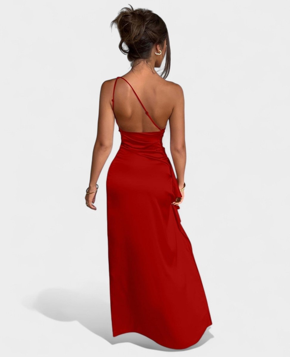 Amara | One-Shoulder Draped Maxi Dress
