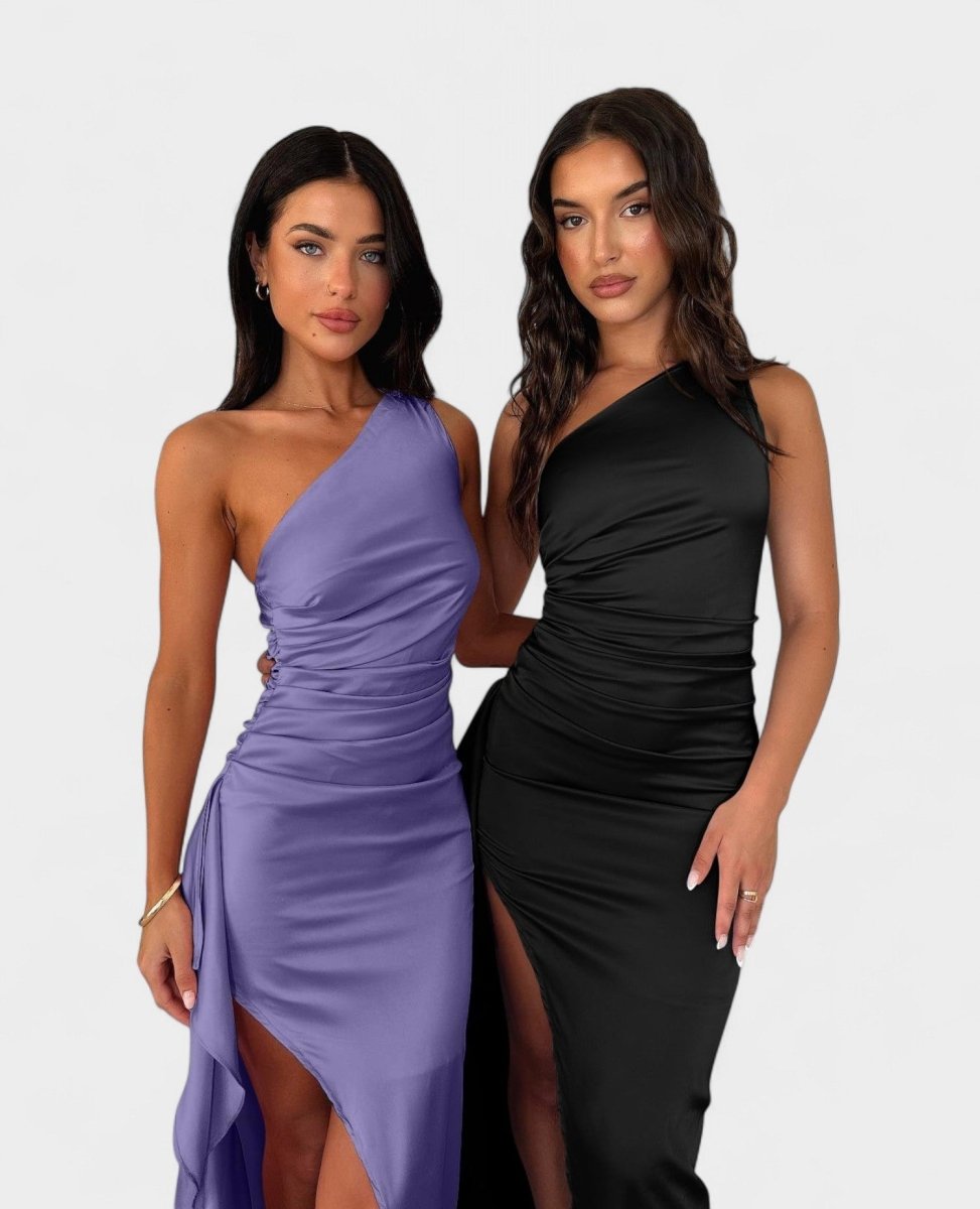 Amara | One-Shoulder Draped Maxi Dress