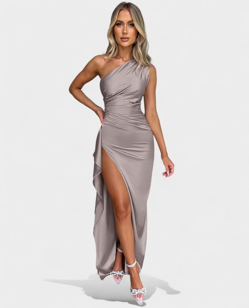 Amara | One-Shoulder Draped Maxi Dress
