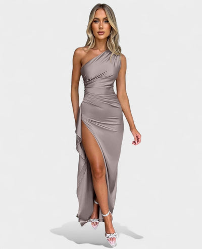 Amara | One-Shoulder Draped Maxi Dress