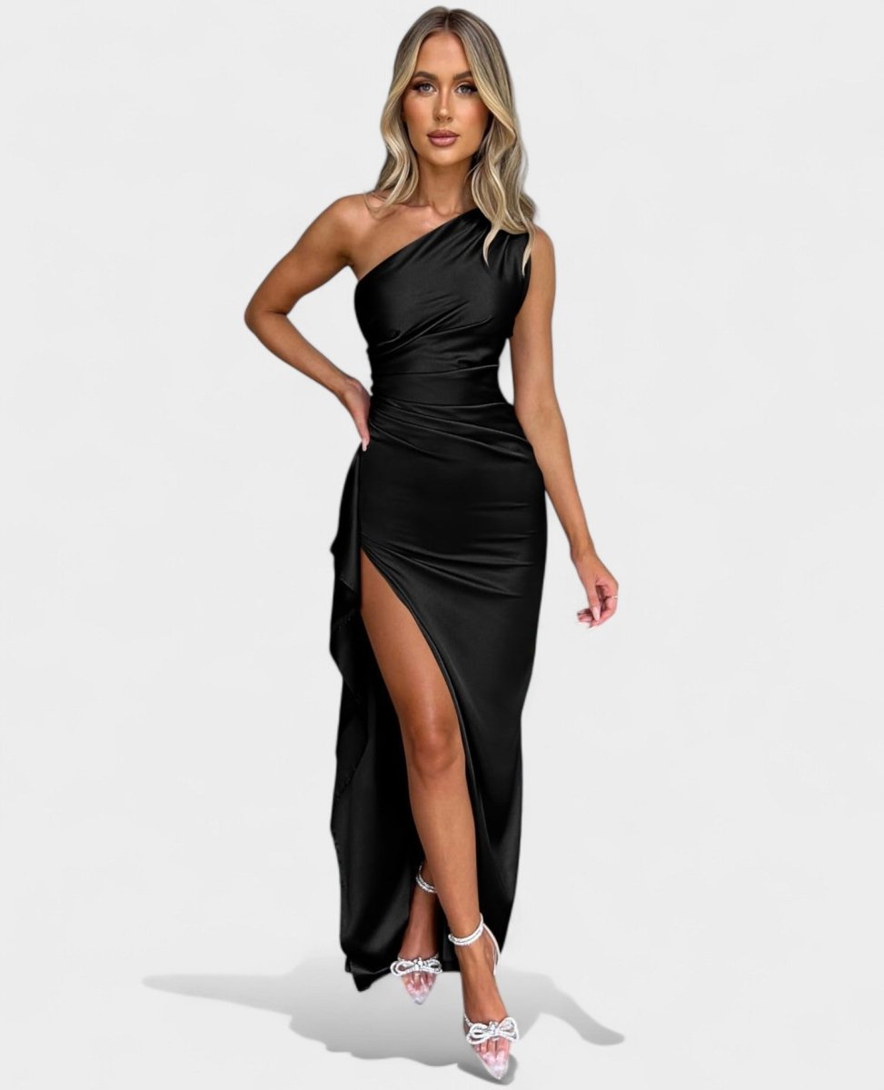 Amara | One-Shoulder Draped Maxi Dress