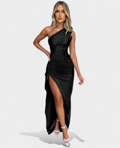 Amara | One-Shoulder Draped Maxi Dress