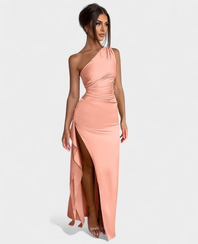 Amara | One-Shoulder Draped Maxi Dress