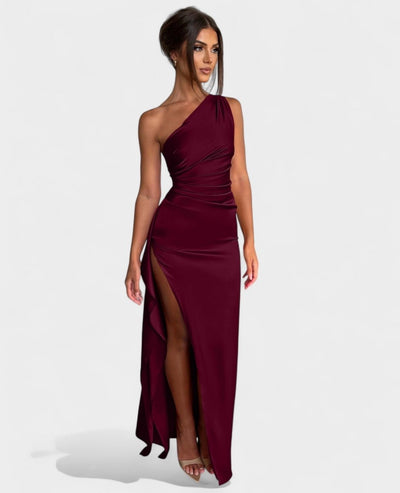 Amara | One-Shoulder Draped Maxi Dress
