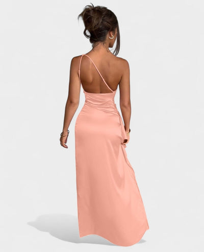 Amara | One-Shoulder Draped Maxi Dress