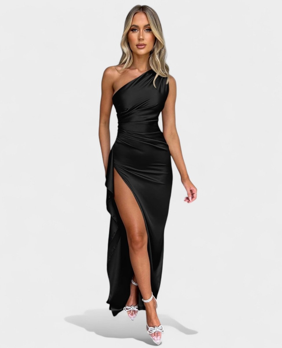 Amara | One-Shoulder Draped Maxi Dress