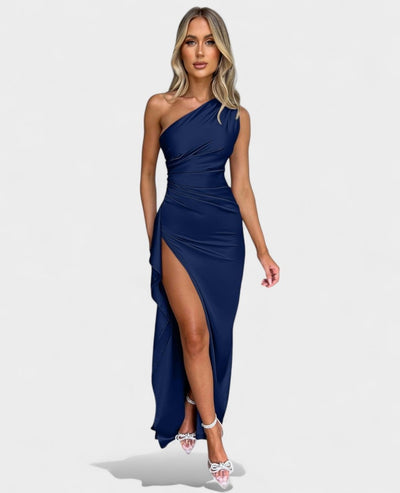 Amara | One-Shoulder Draped Maxi Dress