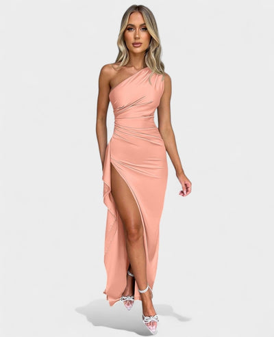 Amara | One-Shoulder Draped Maxi Dress