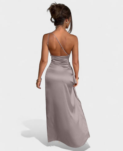 Amara | One-Shoulder Draped Maxi Dress