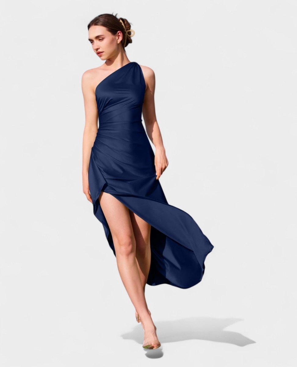 Amara | One-Shoulder Draped Maxi Dress