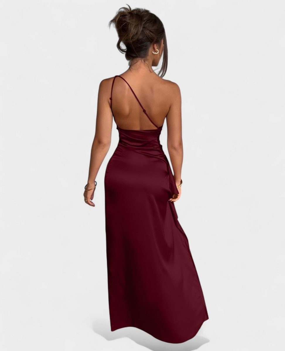 Amara | One-Shoulder Draped Maxi Dress
