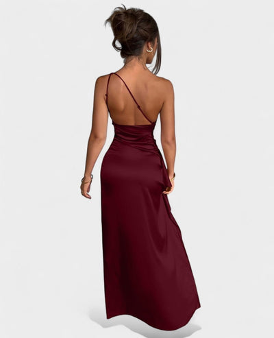 Amara | One-Shoulder Draped Maxi Dress
