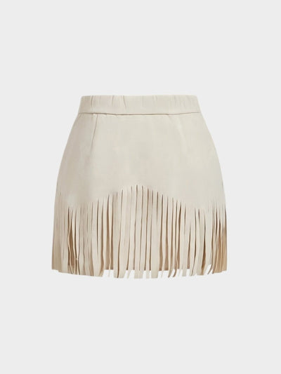 Amélie | Tassel-Detail Woven Skirt