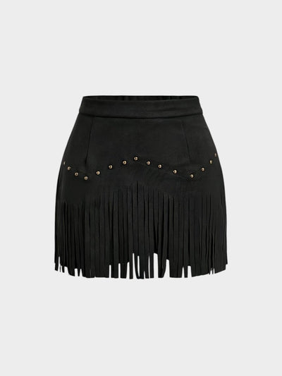 Amélie | Tassel-Detail Woven Skirt