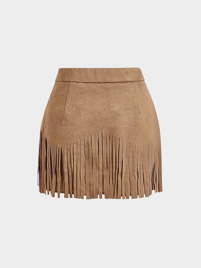 Amélie | Tassel-Detail Woven Skirt