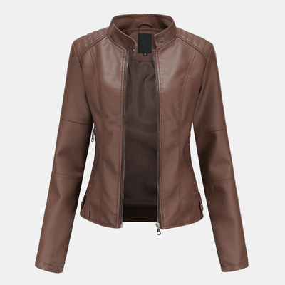 Anne | Elegant Leather Jacket