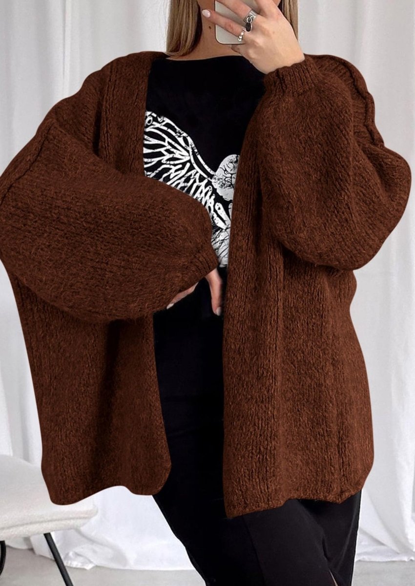 Aria | Oversized Knit Cardigan Sweater