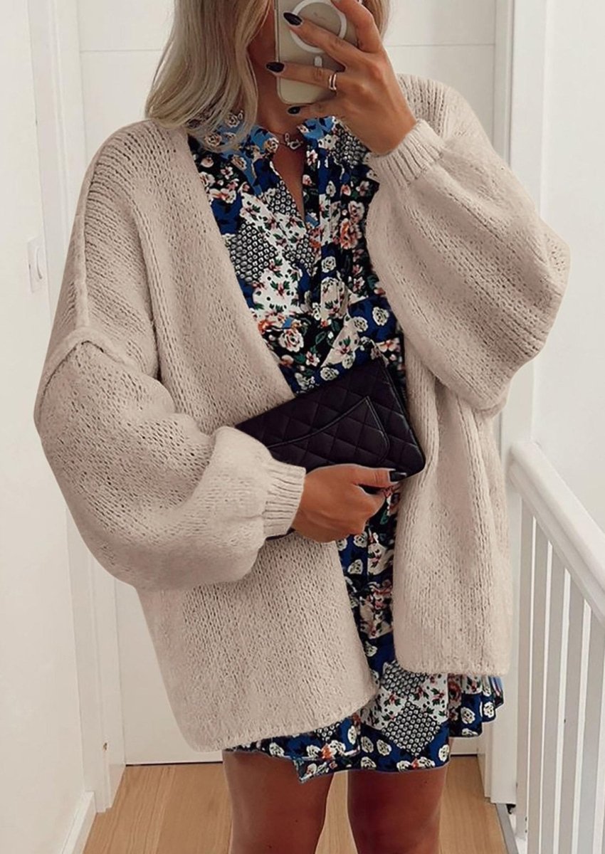 Aria | Oversized Knit Cardigan Sweater