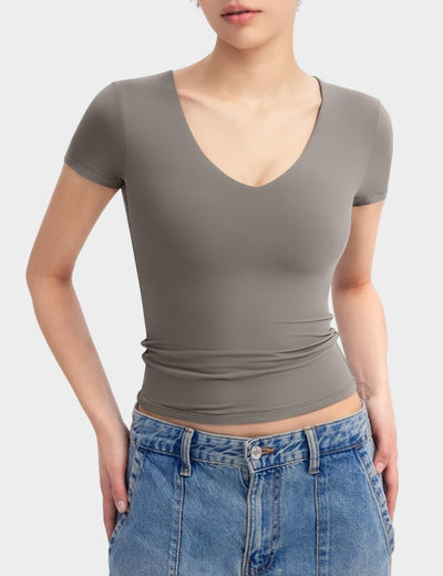 Aria | Second-Skin V-Neck Top