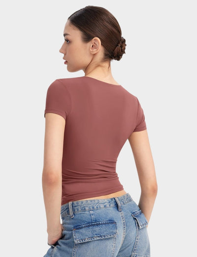 Aria | Second-Skin V-Neck Top