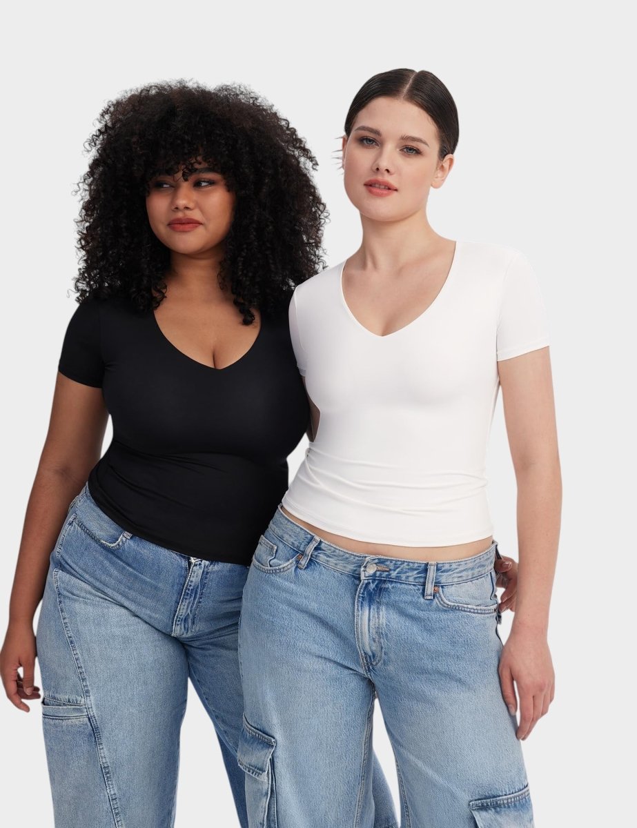 Aria | Second-Skin V-Neck Top