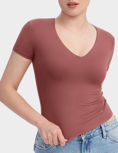 Aria | Second-Skin V-Neck Top