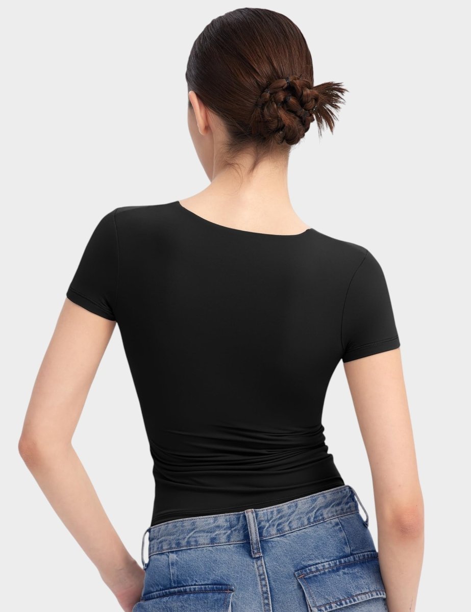 Aria | Second-Skin V-Neck Top