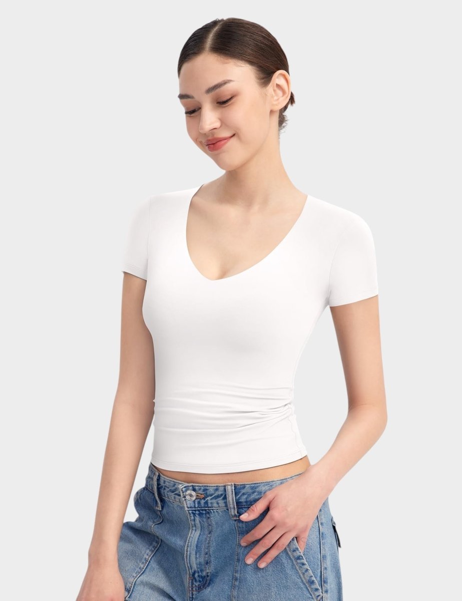 Aria | Second-Skin V-Neck Top