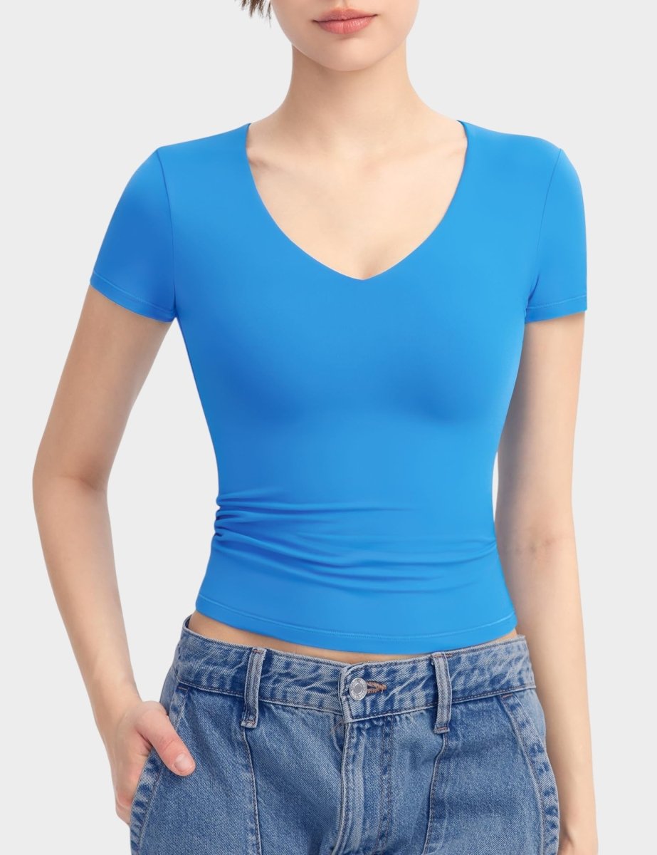 Aria | Second-Skin V-Neck Top