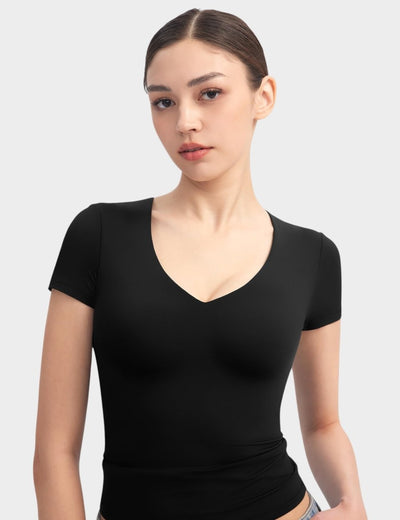 Aria | Second-Skin V-Neck Top