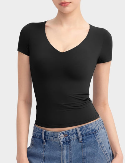 Aria | Second-Skin V-Neck Top